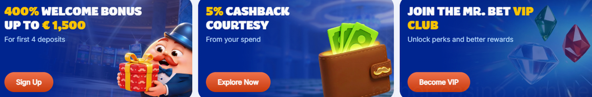 Mrbet Casino Willkommensbonus